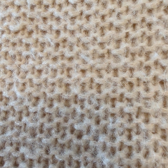 Free People Oversized Slouchy V-Neck Sweater Wool Alpaca Blush Size Medium EUC - Picture 7 of 11